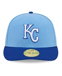 New Era Men's Light Blue/Royal Kansas City Royals 2026 Baseball Hall of Fame 59FIFTY Low Fitted Hat