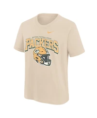 Nike Big Boys and Girls Natural Green Bay Packers Easy Lane T-Shirt