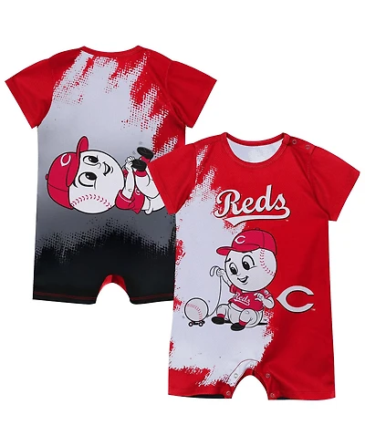 Outerstuff Baby Boys and Girls Red Cincinnati Reds Mascot Bodysuit