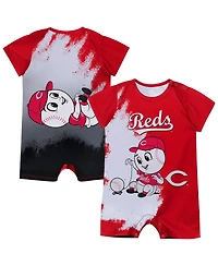 Outerstuff Baby Boys and Girls Red Cincinnati Reds Mascot Bodysuit