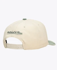 Mitchell & Ness Men's and Women's Cream/Green Seattle Supersonics Faded Pro Snapback Hat