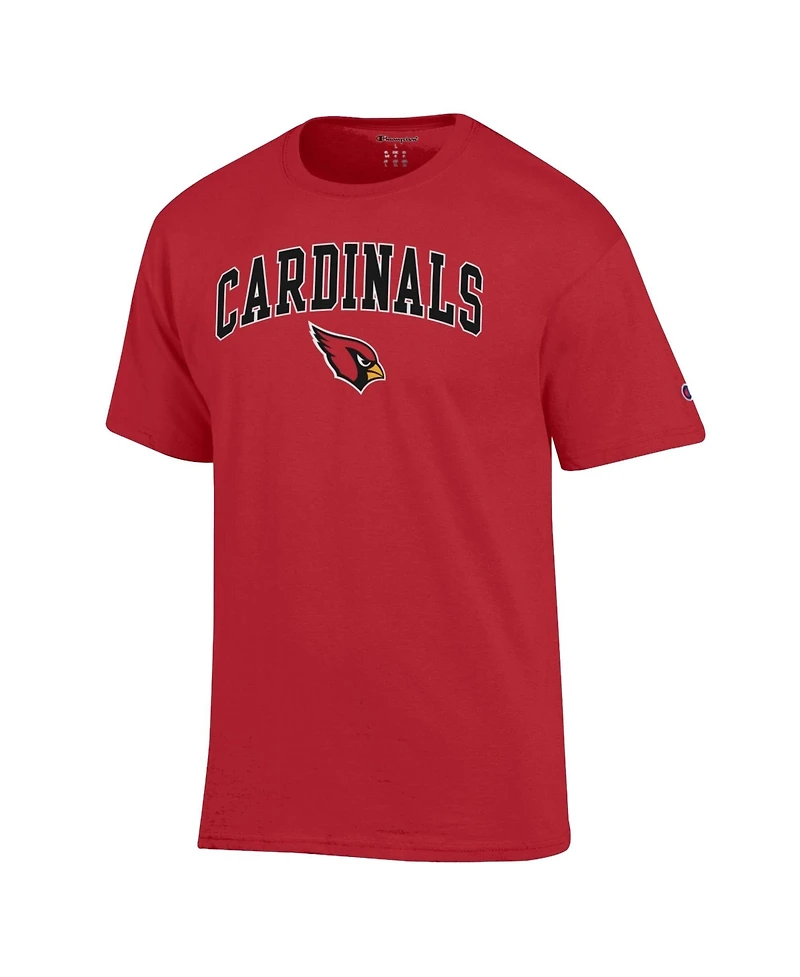 Champion Men's Arizona Cardinals Arch Over Logo Relaxed-Fit T-Shirt