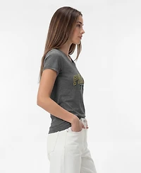 Champion Women's Green Bay Packers Triumph Tri-Blend Distressed V-Neck T-Shirt
