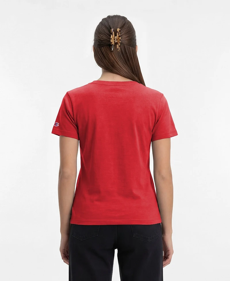 Champion Women's Philadelphia Phillies Core V-Neck Cotton-Polyester Blend T-Shirt