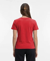 Champion Women's Philadelphia Phillies Core V-Neck Cotton-Polyester Blend T-Shirt
