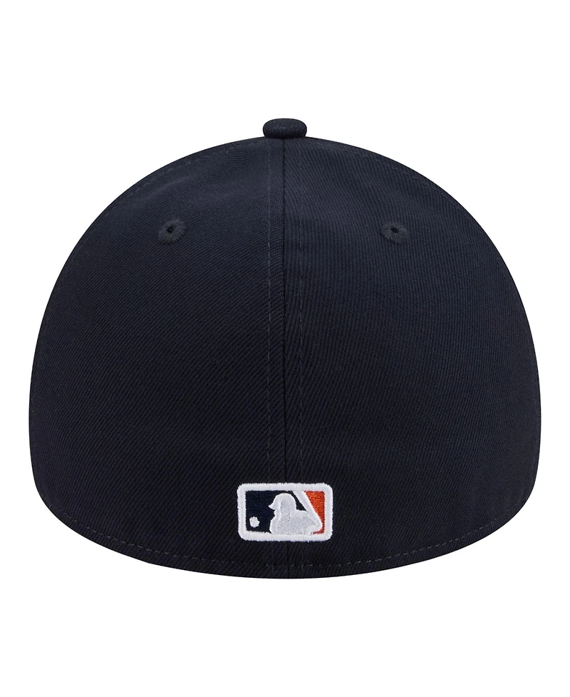 New Era Men's Navy Detroit Tigers A-Frame 59FORTY Fitted Hat