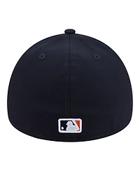 New Era Men's Navy Detroit Tigers A-Frame 59FORTY Fitted Hat