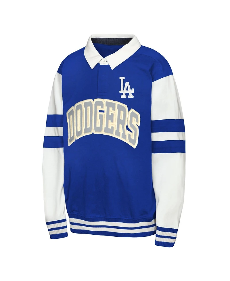 Outerstuff Big Boys and Girls Royal Los Angeles Dodgers League Fielder Mvp Fashion Sweatshirt