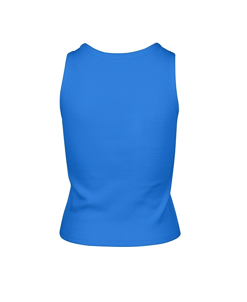 '47 Brand Women's Detroit Lions Ribbed Cropped Tank Top