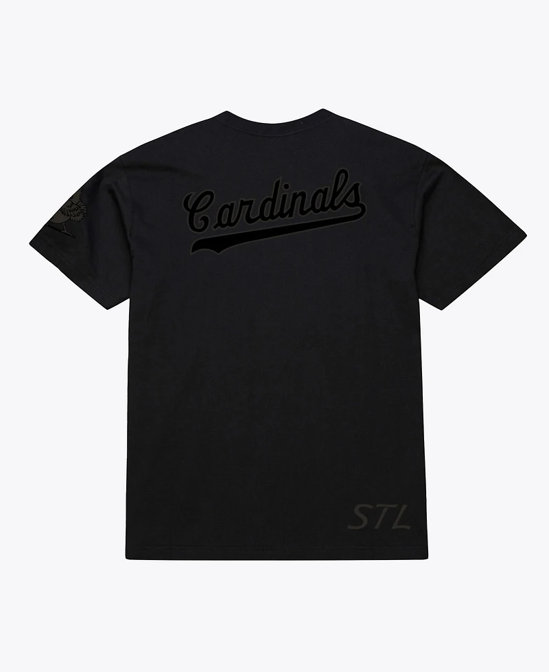 Mitchell & Ness Men Black St. Louis Cardinals Cooperstown Collection Phantom T-Shirt