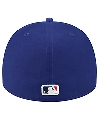 New Era Men's Dark Blue Los Angeles Dodgers Cartoon A-Frame 59FIFTY Fitted Hat