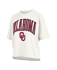 Pressbox Plus Oklahoma Sooners Nelson Motley Crew Oversized Slub Short-Sleeve T-Shirt