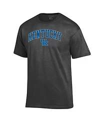 Champion Men's Heather Charcoal Kentucky Wildcats Arch Over Logo T-Shirt