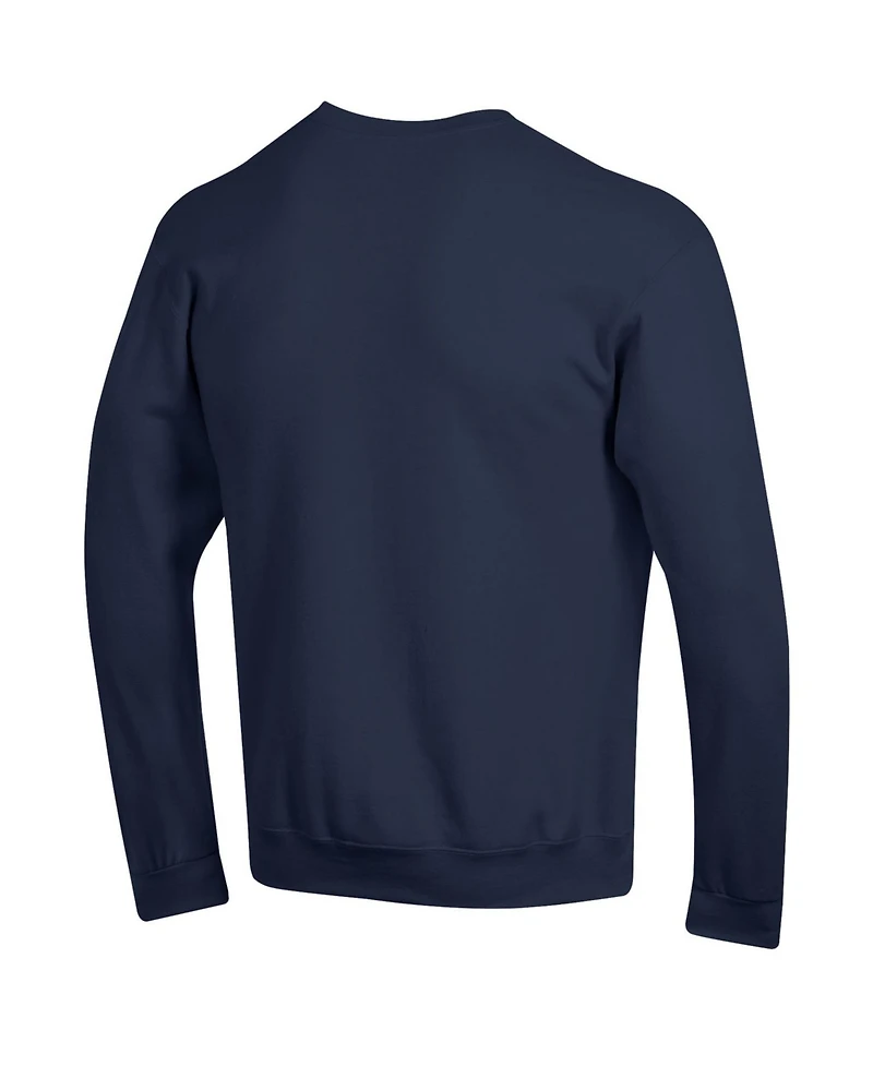 Champion Men's West Virginia Mountaineers Basic Arch Fleece Pullover Sweatshirt