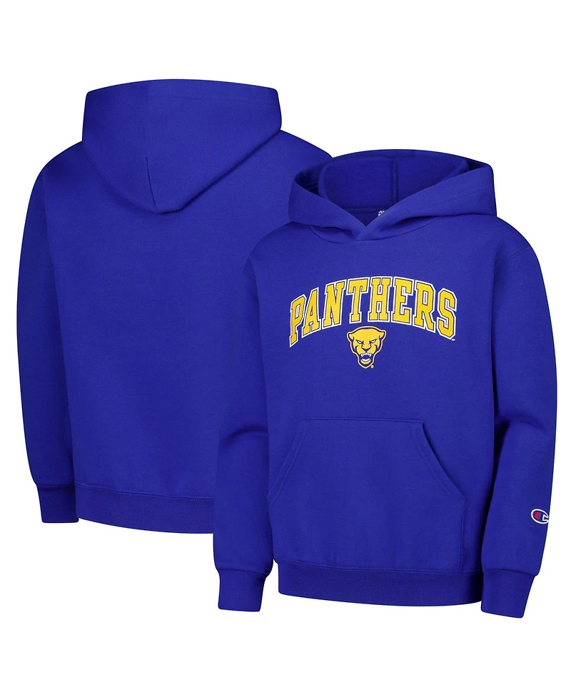 Champion Big Boys and Girls Royal Pitt Panthers Campus Pullover Hoodie