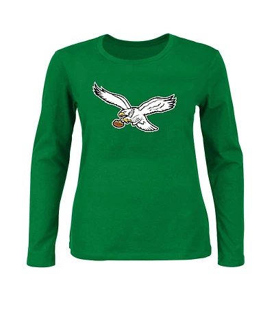 Fanatics Plus Primary Logo Scoop Neck Long-Sleeve T-Shirt