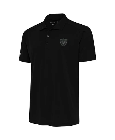 Antigua Men's Las Vegas Raiders Tonal Logo Tribute Polo Shirt