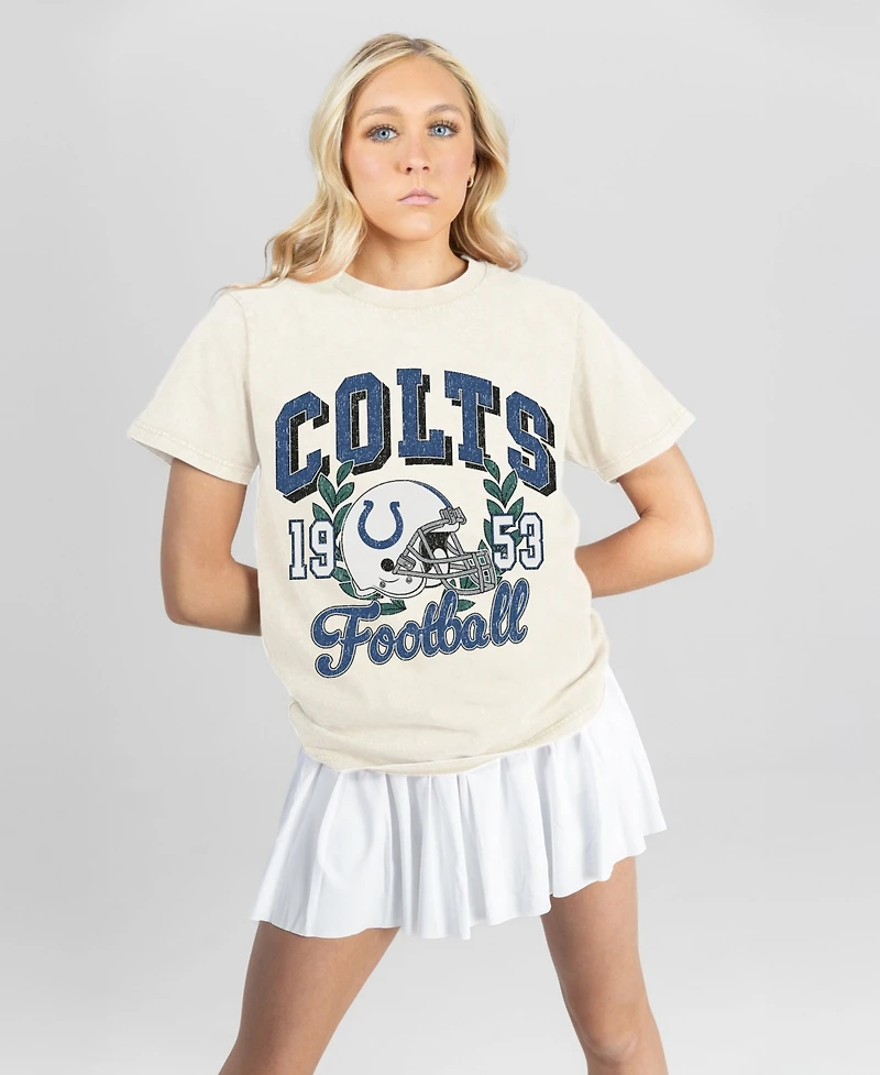 Gameday Couture Women's Indianapolis Colts Distressed Graphic Raised on Victory T-Shirt