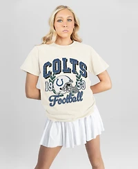 Gameday Couture Women's Indianapolis Colts Distressed Graphic Raised on Victory T-Shirt