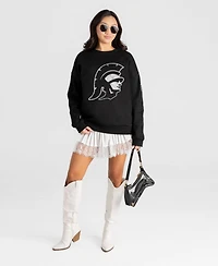 Gameday Couture Women's Usc Trojans Bold Move Oversized Graphic Dropped-Shoulder Sweatshirt