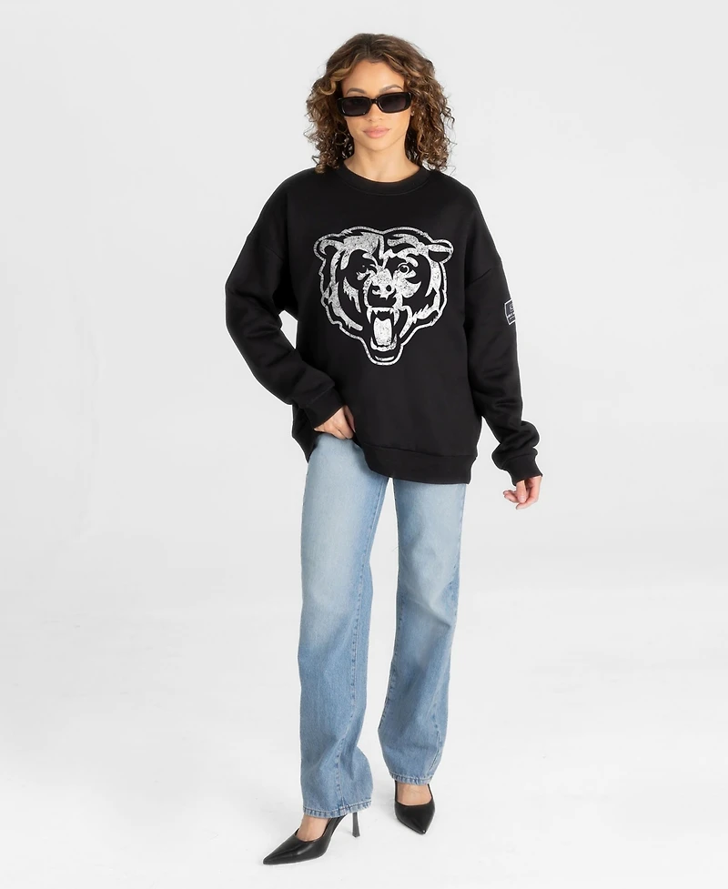 Gameday Couture Women's Chicago Bears Bold Move Dropped-Shoulder Oversized Sweatshirt
