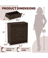homfan 3-Drawer Dresser