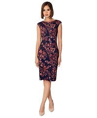Alie Street London Women's Sculpted Boatneck Floral Shift Dress