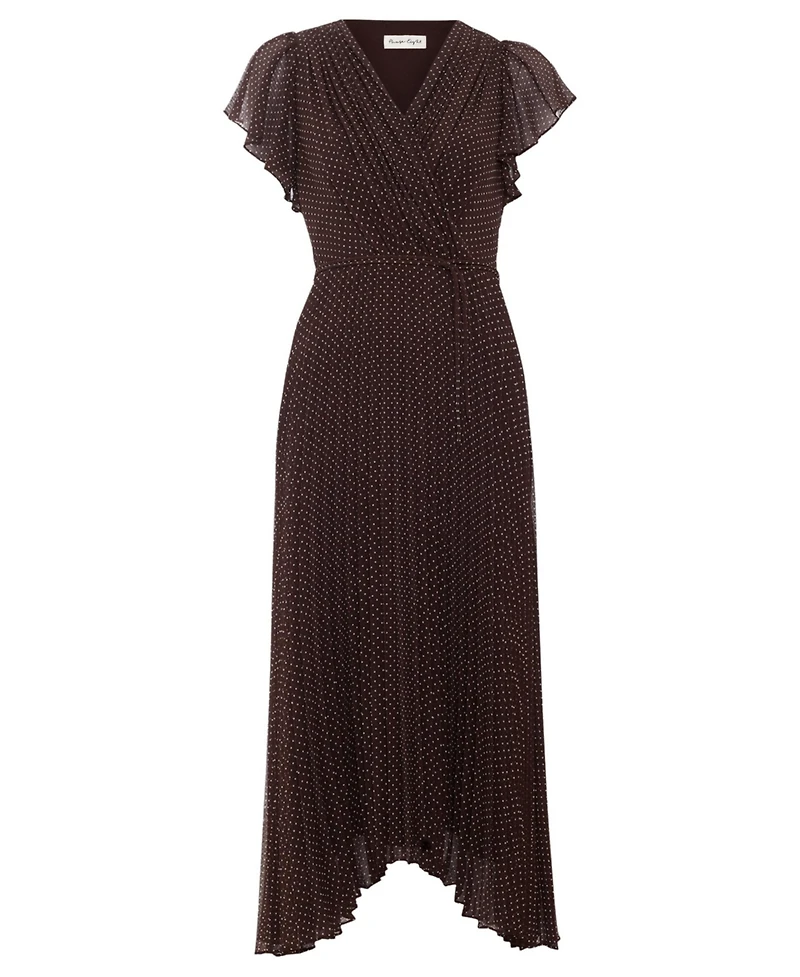Phase Eight Women's Louisa V-Neck Pleated Wrap Dress