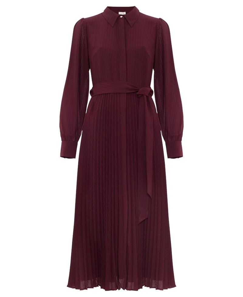 Phase Eight Women's Ren Pleated Midi Shirt Dress
