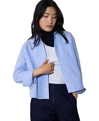 Whistles Women's Boxy Oxford Cotton Shirt