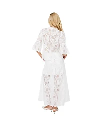Cras Women's Briza Broderie Anglaise Maxi Skirt