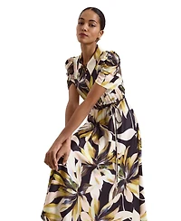 Phase Eight Women's Bella Puff Sleeve Printed Shirt Dress