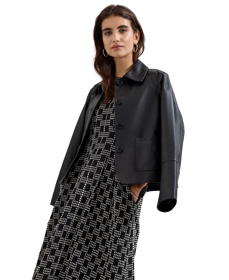 Phase Eight Women's Yasmine V-Neck Printed A-Line Dress