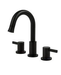 Phying 8 Inch Widespread Bathroom Faucet 2 Handle 3 Hole Vanity Sink Tap with 360 Degree Rotatable Pull-Down Sprayer Modern Bathroom Faucet