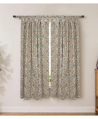 Fabdivine Mrignayani Artisan Block Print Floral Curtains