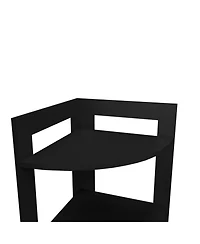 Fm Furniture Gisela Corner Shelf With Three Shelves