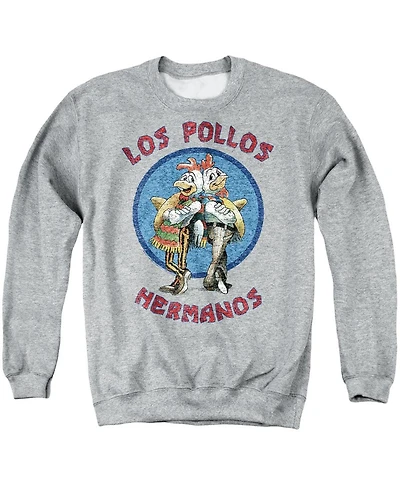 Breaking Bad Men's Los Pollos Hermanos Graphic Long-Sleeve Regular-Fit Crewneck Sweatshirt