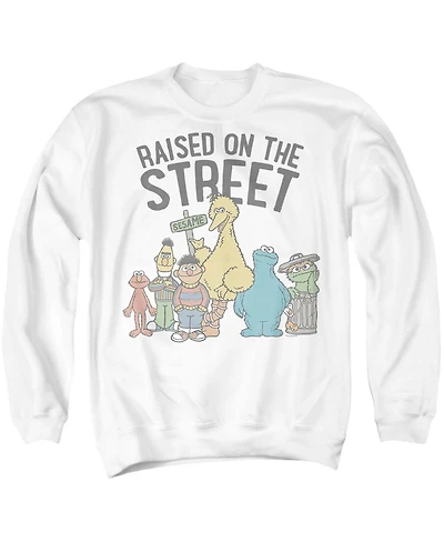 Sesame Street Men's The My Hood Long-Sleeve Graphic Crewneck Sweatshirt
