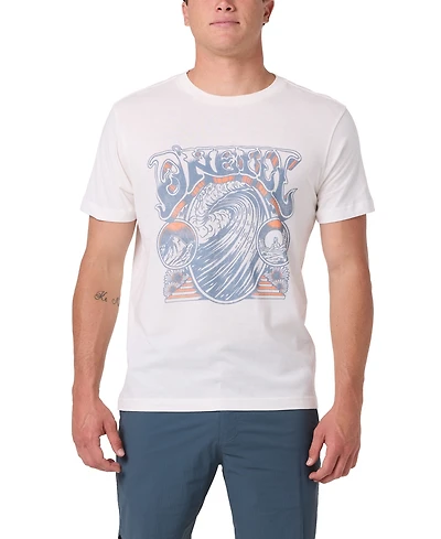 O'Neill Men's PsychD Classic Graphic Crewneck Cotton T-Shirt