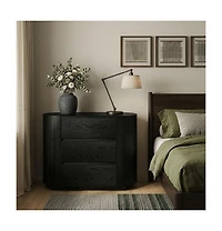 Tribesigns Oversized Nightstand with 3 Drawers Set of 2