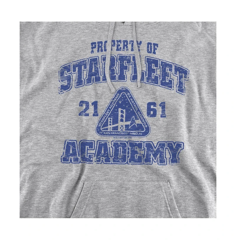 Star Trek Men's Old School Graphic Long-Sleeve Kangaroo-Pocket Hoodie