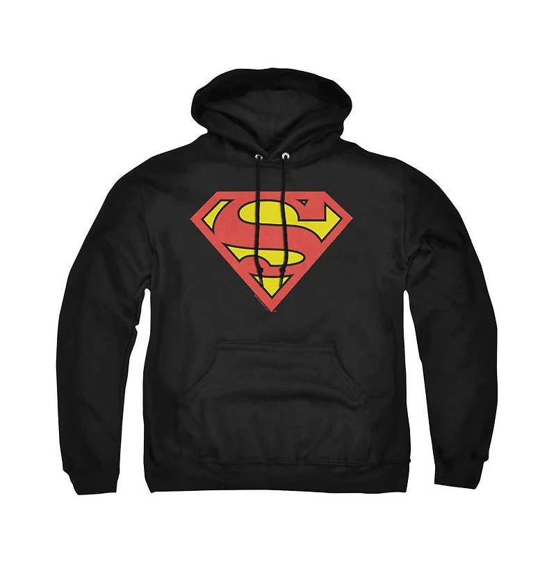 Superman Men's Classic Logo Pull-Over Hoodie