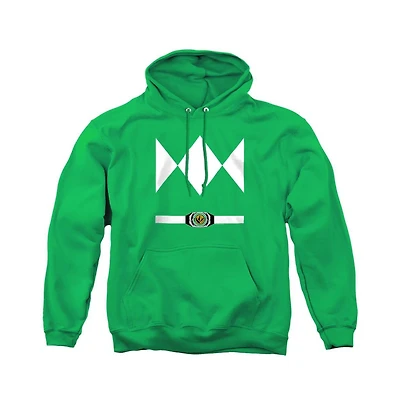 Power Rangers Men's Green Ranger Uniform Long-Sleeve Pullover Hoodie
