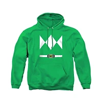 Power Rangers Men's Green Ranger Uniform Long-Sleeve Pullover Hoodie