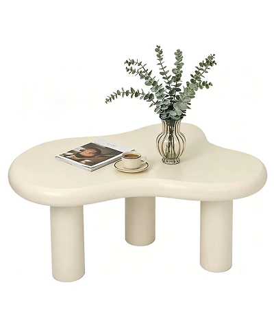 Streamdale Furniture Modern Cloud Coffee Table with 3 Legs