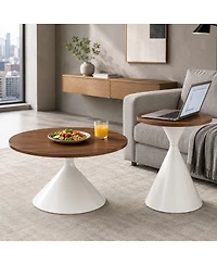 Streamdale Furniture 2-Piece Round Coffee Table Set