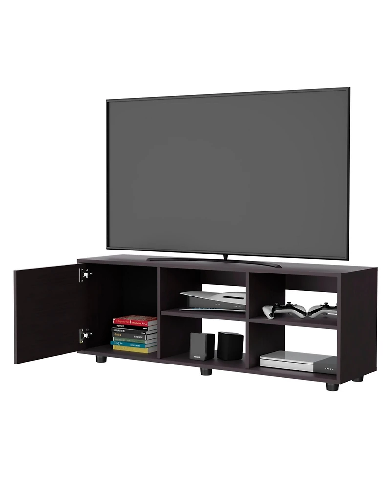 Fm Furniture Parker Tv Stand with a Door and Open Storage
