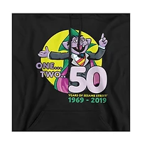 Sesame Street Men's The Count Ah Graphic Pullover Hoodie