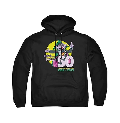 Sesame Street Men's The Count Ah Graphic Pullover Hoodie
