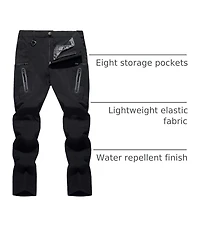 Piscifun Men's Lightweight Quick Dry Hiking Cargo Pants Water Resistant 8 Pockets